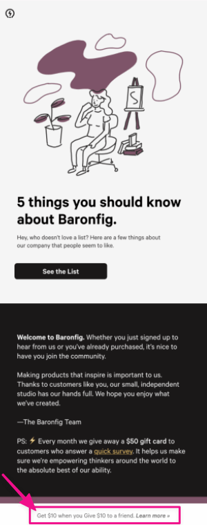 launch-referral-program-add-ctas-to-marketing-assets--baronfig-marketing-newsletters