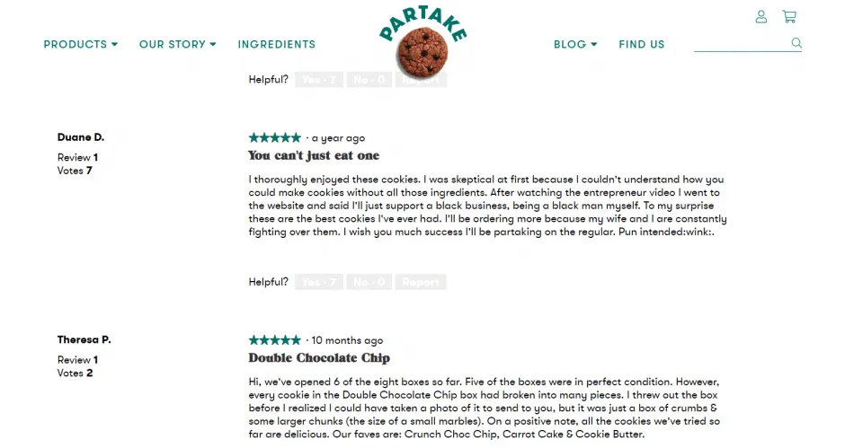 Partake Foods reviews