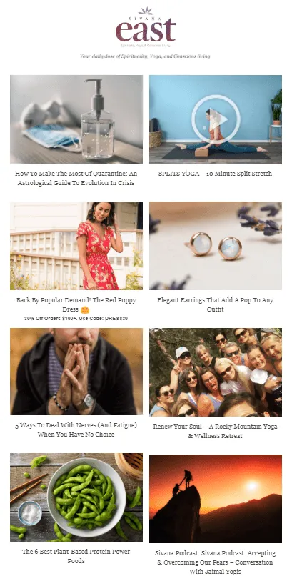 email marketing example
