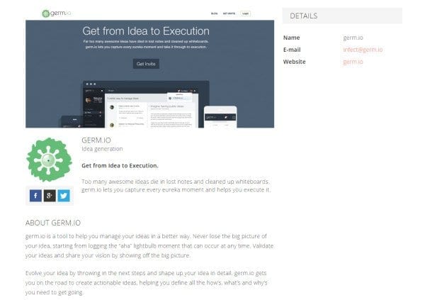 Startup Stash sample germ