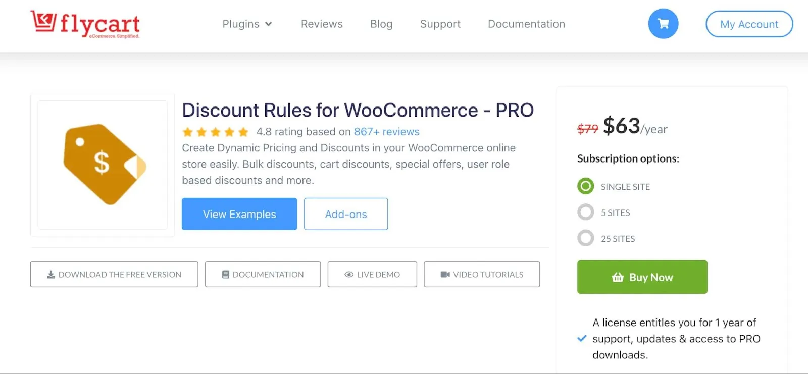 WooCommerce plugin called discount rules for WooCommerce