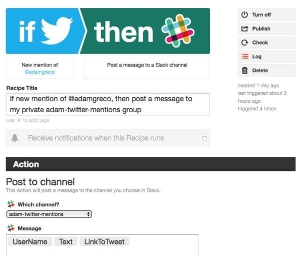 slack integration