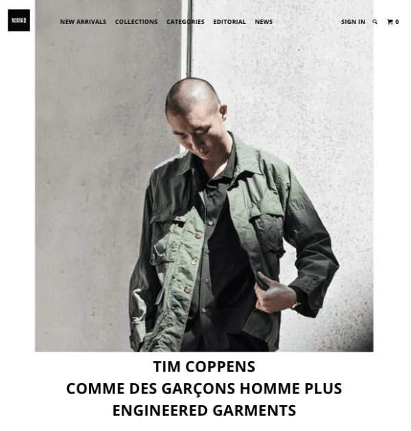 nomad-menswear-ecommerce-site