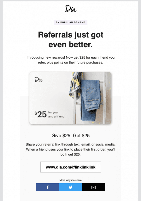 launch-referral-program-send-email-announcement-dia-and-co-store-credit