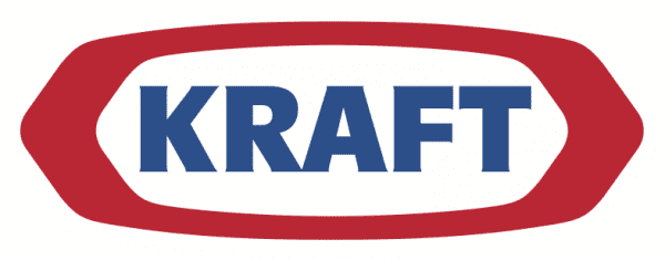 Kraft's logo used from 1976 to present day, though slowly being replaced by the 2012 version. Credit: Kraft Foods Group